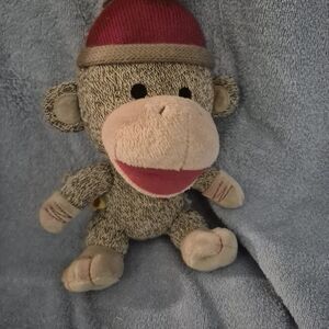 Build-A-Bear Sock Monkey with Red Hat